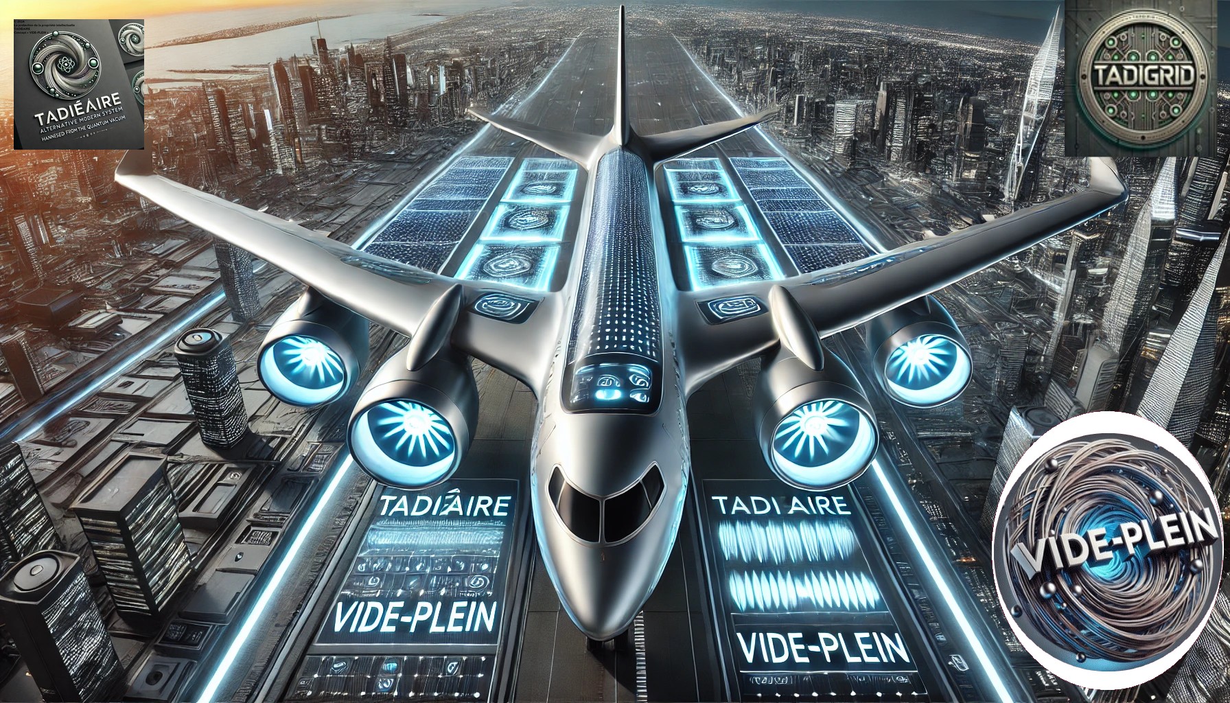 Avion Tadieaire propulsion à Vide-plein
